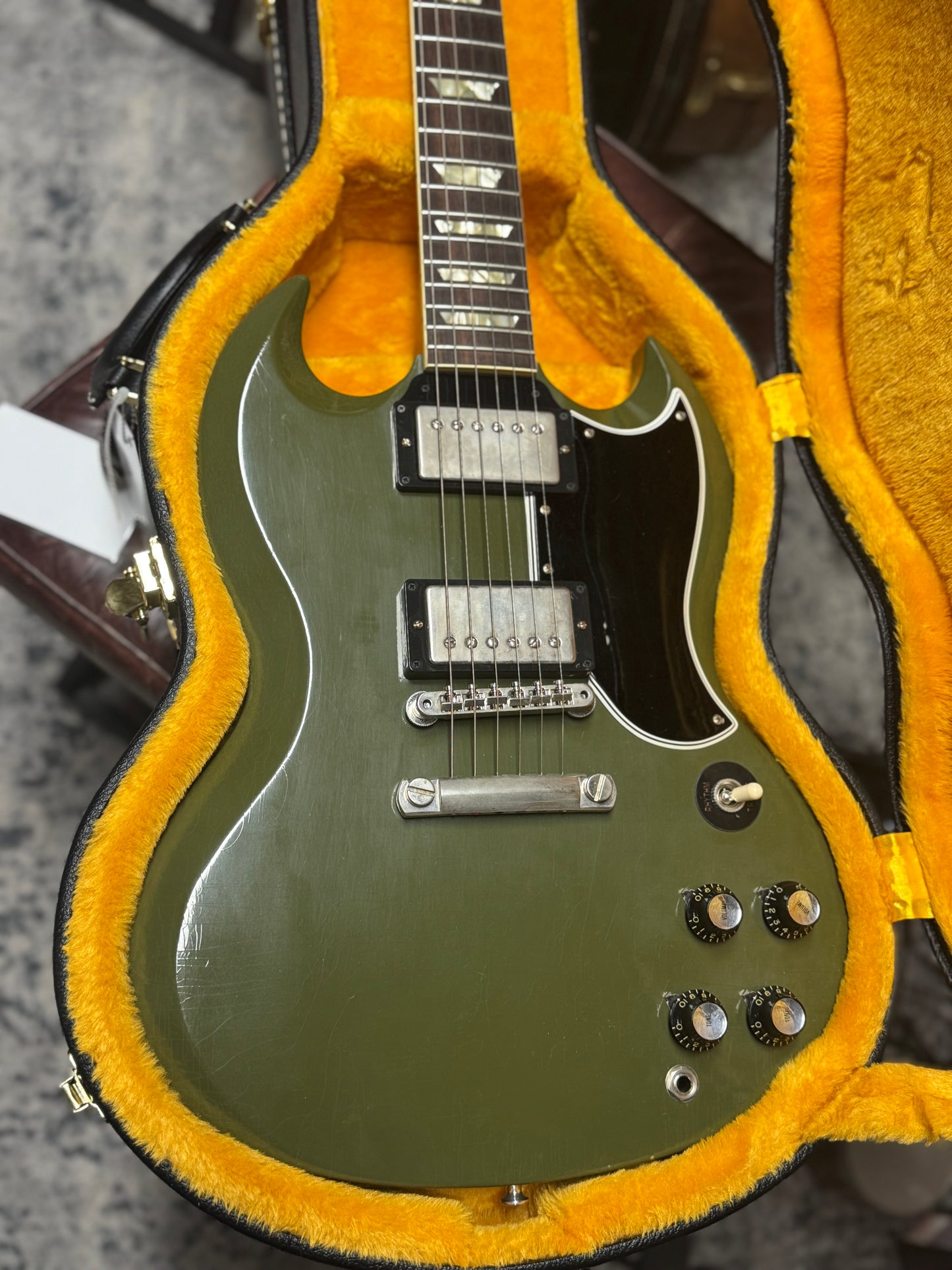 Gibson Custom Shop 1961 SG Les Paul Standard "CME Spec" Antique Olive Drab Ultra Light Aged