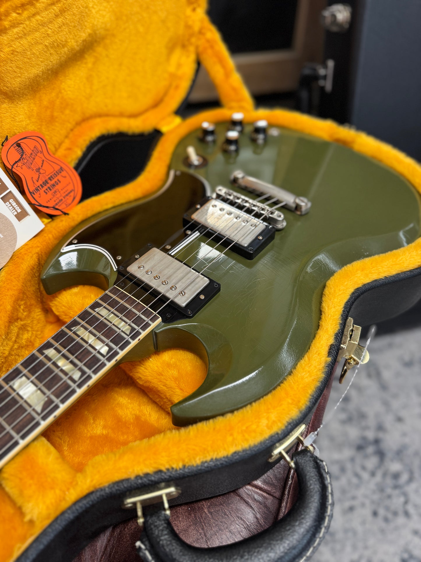 Gibson Custom Shop 1961 SG Les Paul Standard "CME Spec" Antique Olive Drab Ultra Light Aged