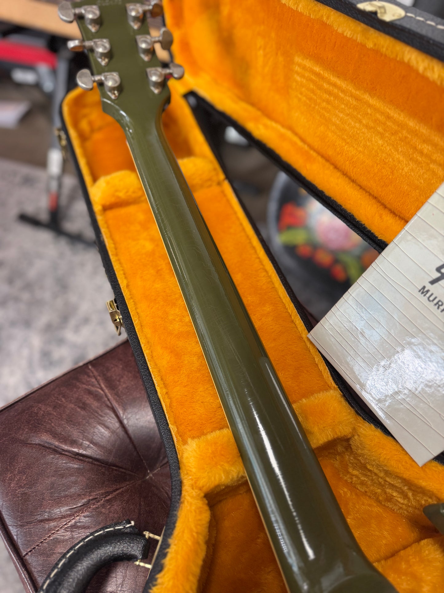 Gibson Custom Shop 1961 SG Les Paul Standard "CME Spec" Antique Olive Drab Ultra Light Aged