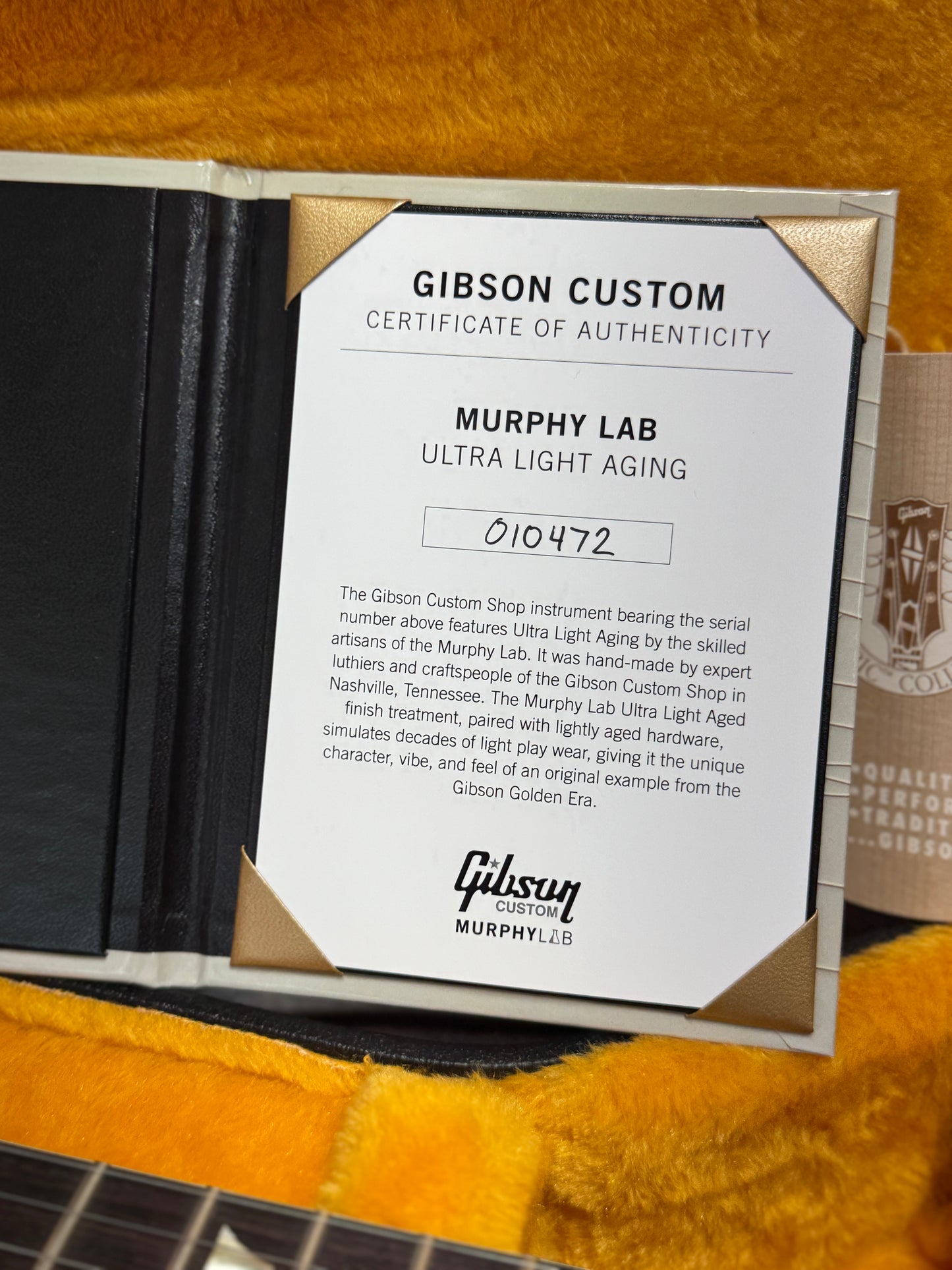 Gibson Custom Shop 1961 SG Les Paul Standard "CME Spec" Antique Olive Drab Ultra Light Aged