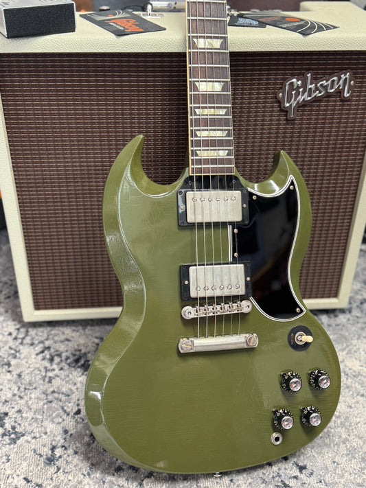Gibson Custom Shop 1961 SG Les Paul Standard "CME Spec" Antique Olive Drab Ultra Light Aged
