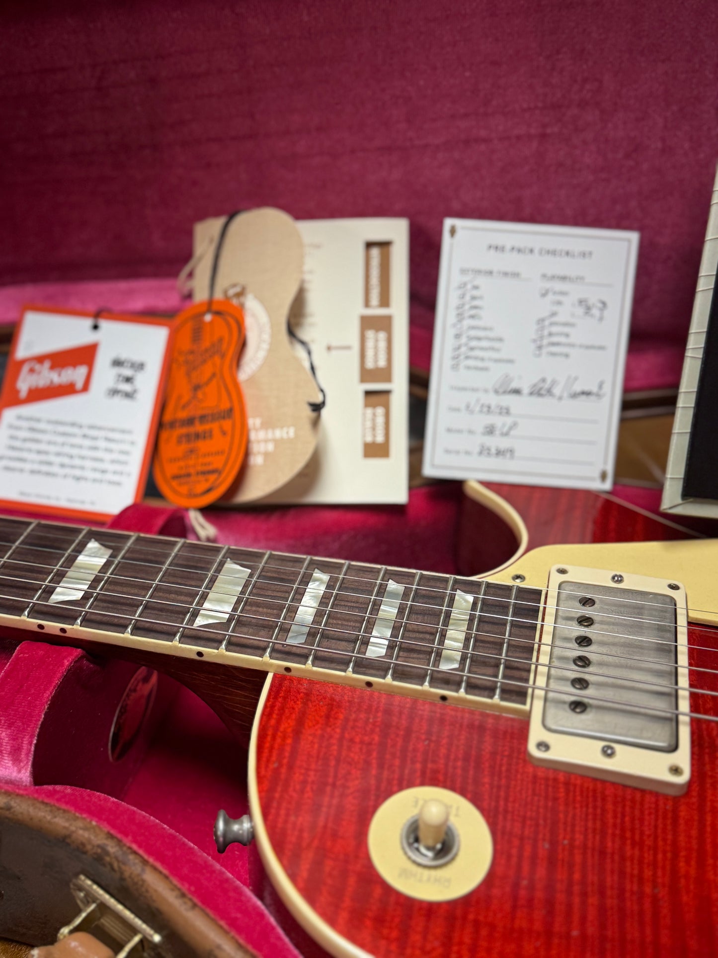 Gibson Custom Shop Murphy Lab '58 Les Paul Standard Reissue Heavy Aged Sweet Cherry Red