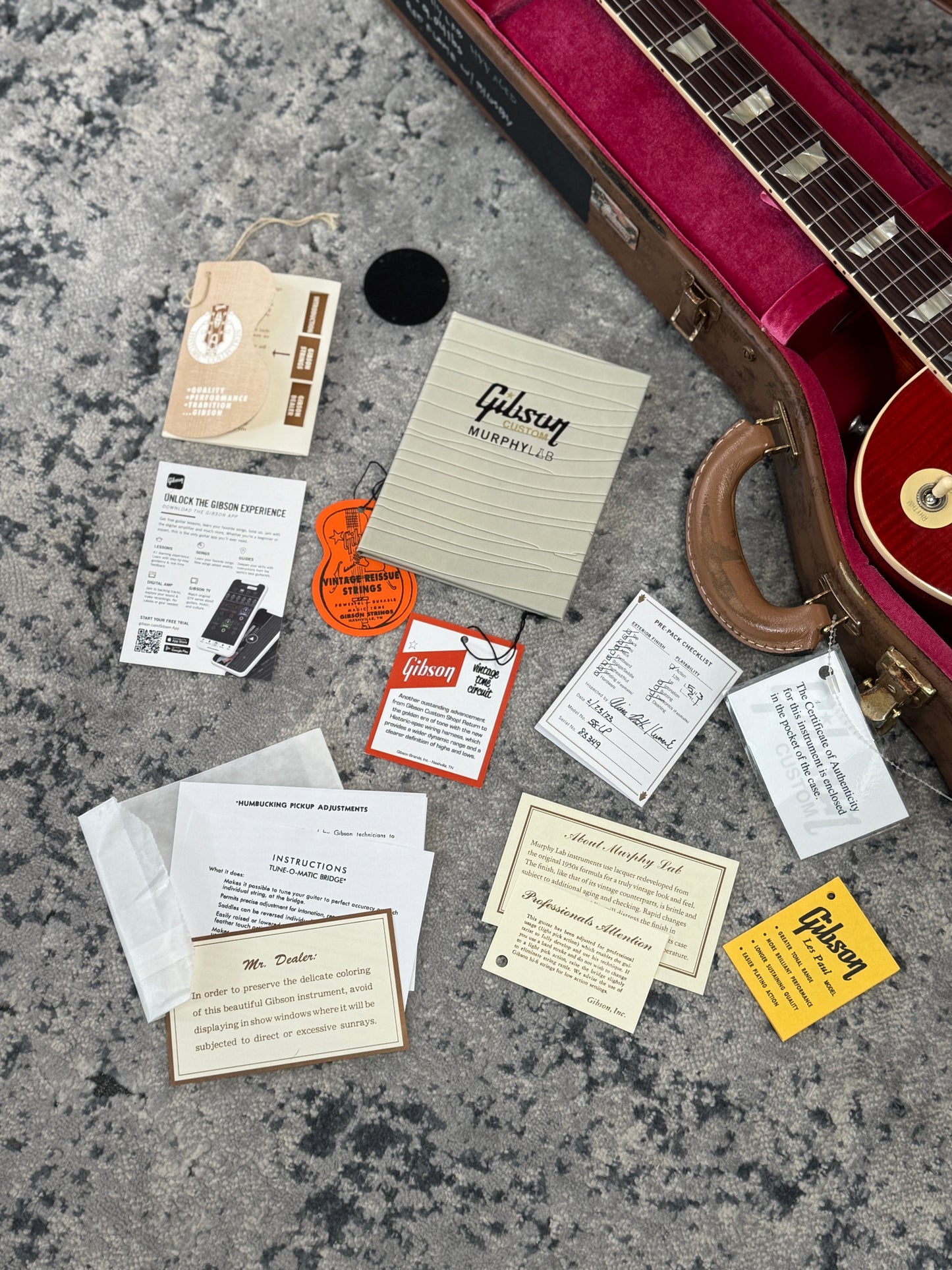 Gibson Custom Shop Murphy Lab '58 Les Paul Standard Reissue Heavy Aged Sweet Cherry Red