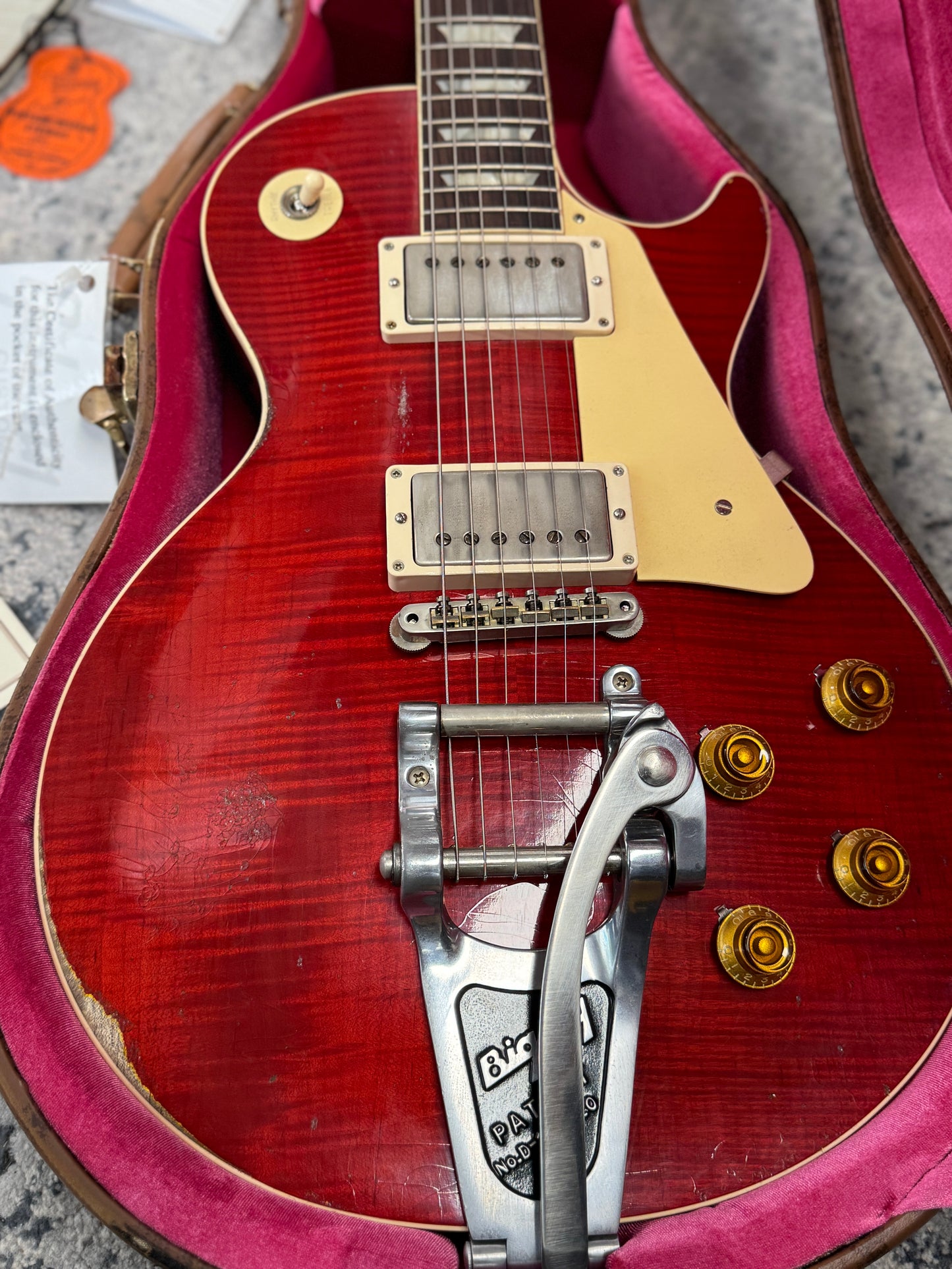 Gibson Custom Shop Murphy Lab '58 Les Paul Standard Reissue Heavy Aged Sweet Cherry Red