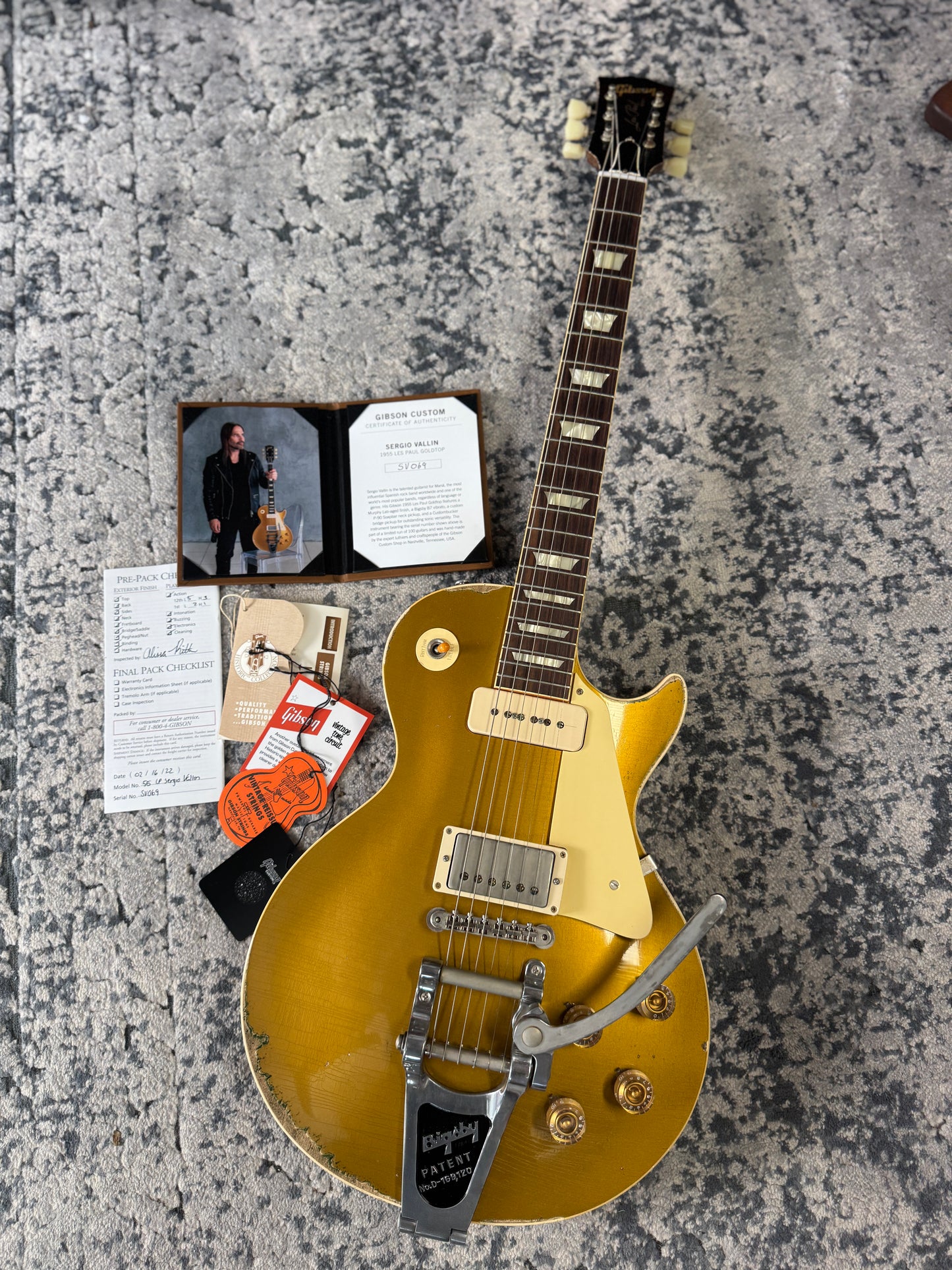 Sergio Vallin 1955 Les Paul Goldtop Limited Edition - 2022 Gibson Custom Shop