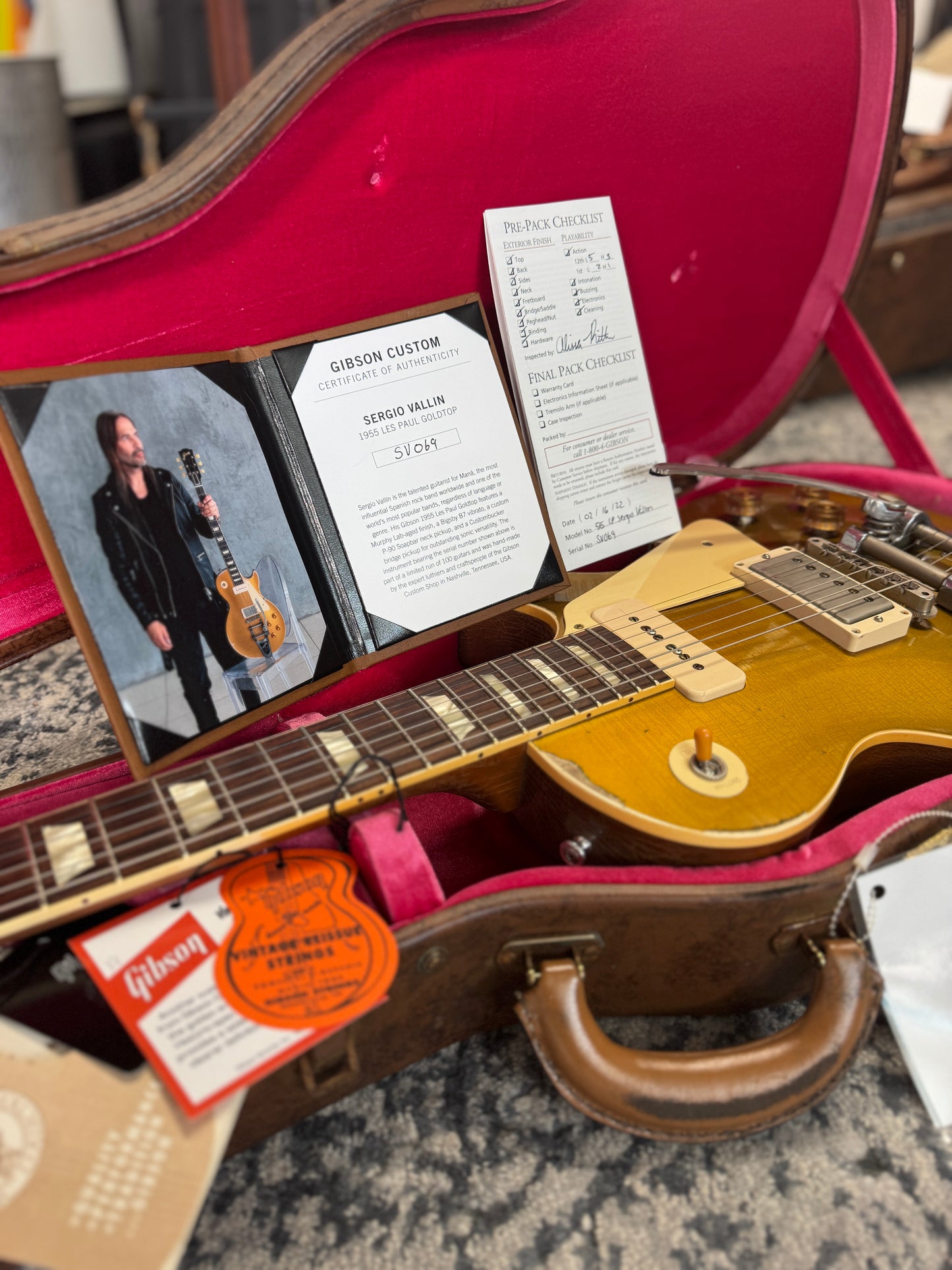 Sergio Vallin 1955 Les Paul Goldtop Limited Edition - 2022 Gibson Custom Shop