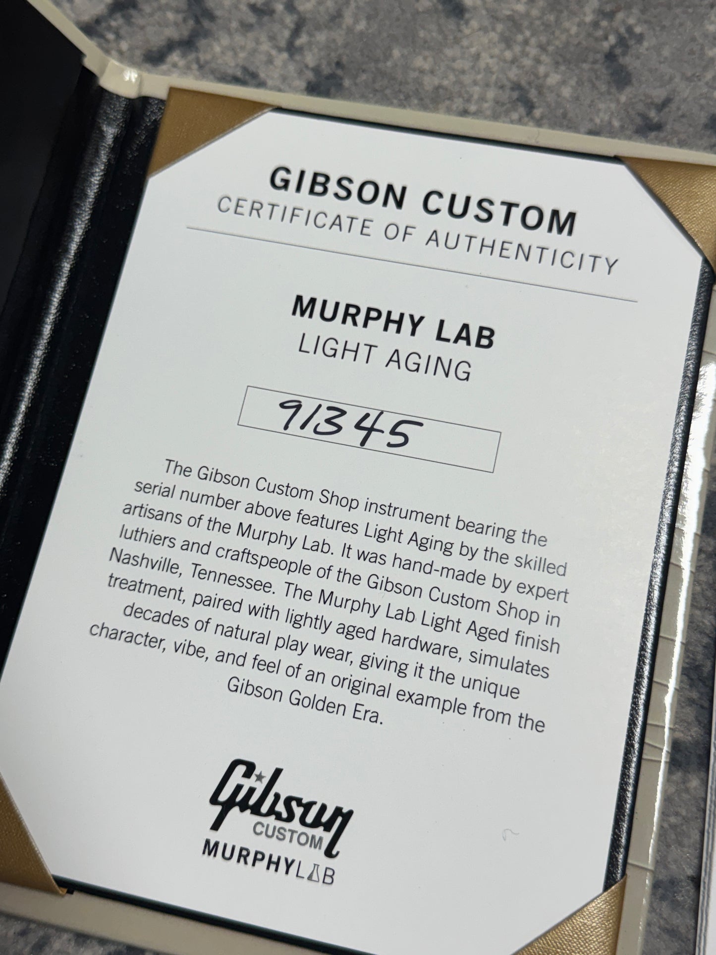 Gibson Les Paul Standard 59 Muprhy Lab Greeny Mod M2M