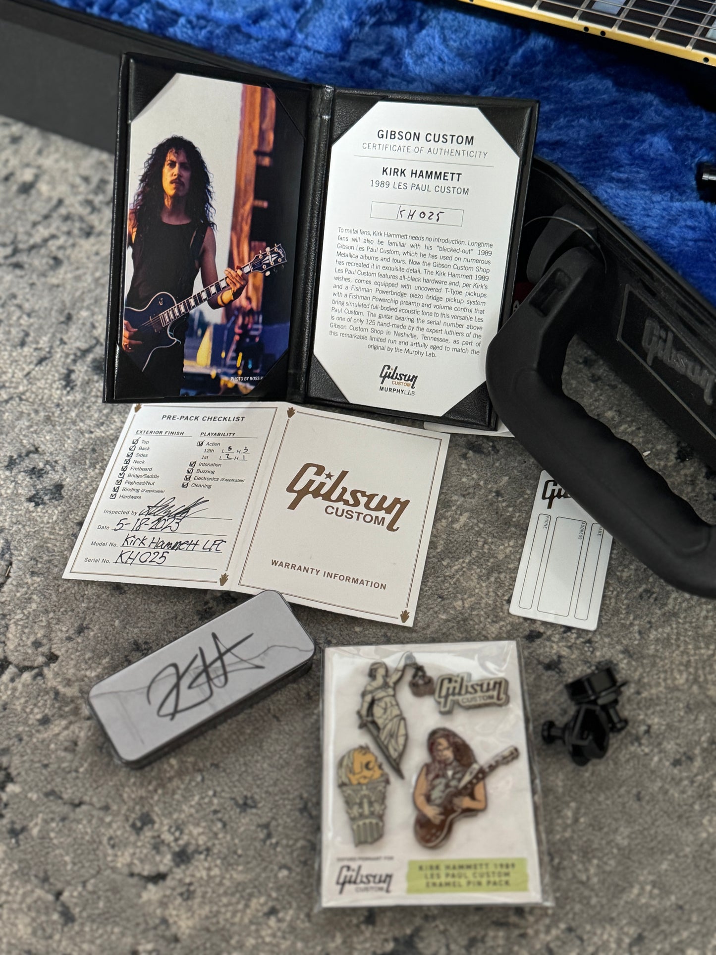 Gibson Custom Shop Murphy Lab Kirk Hammett '89 Les Paul Custom 2024 - Ebony #25 of 125 with Signed Wah!!!