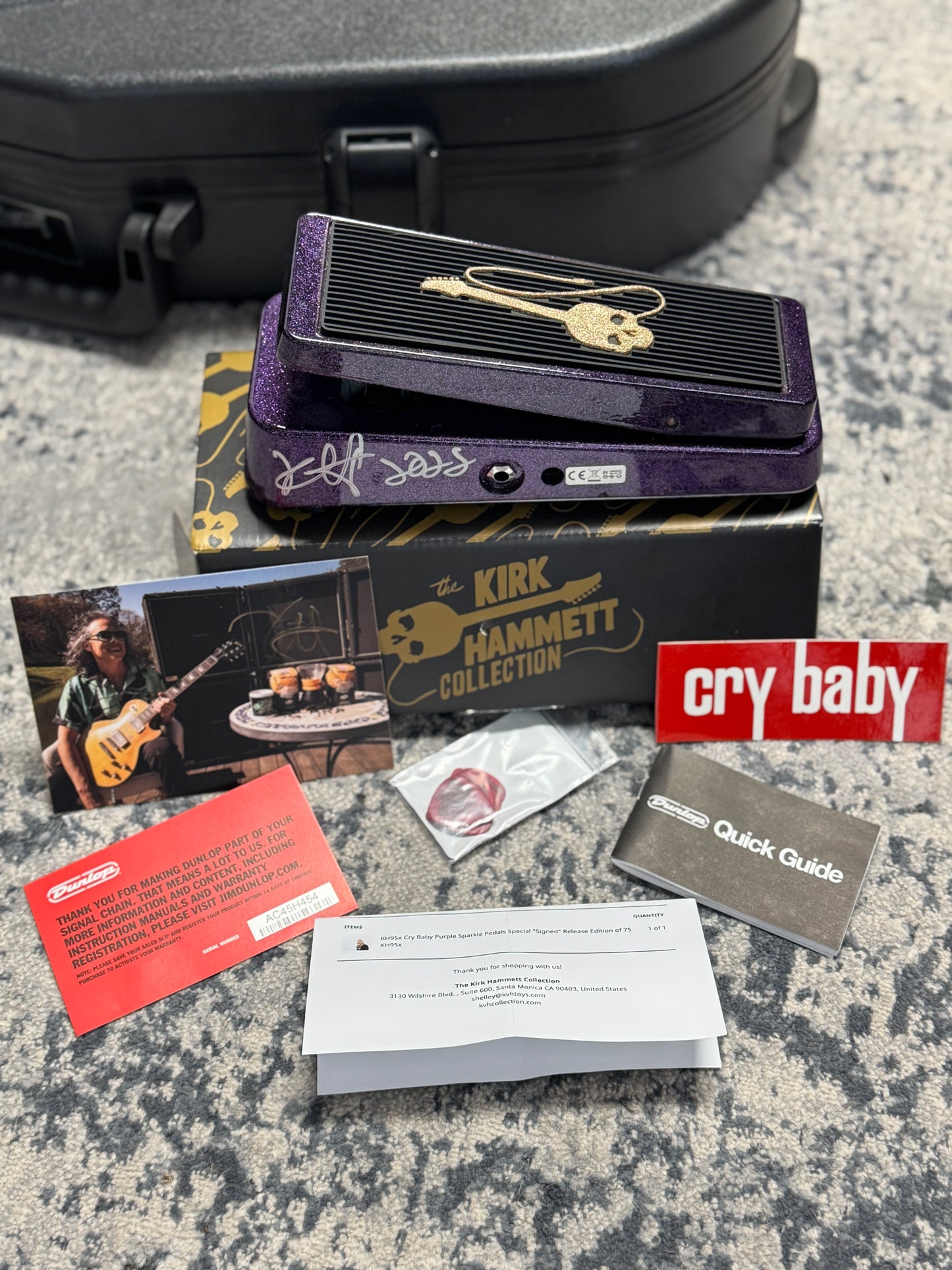Gibson Custom Shop Murphy Lab Kirk Hammett '89 Les Paul Custom 2024 - Ebony #25 of 125 with Signed Wah!!!